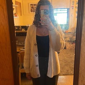 A New Day Size S Oversized Cream Sweater
